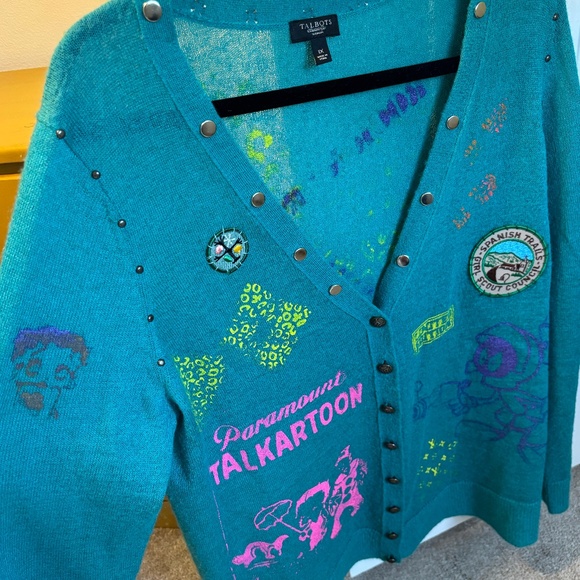 Women's Vintage Talbots Cardigan Size 1X - Picture 1 of 7